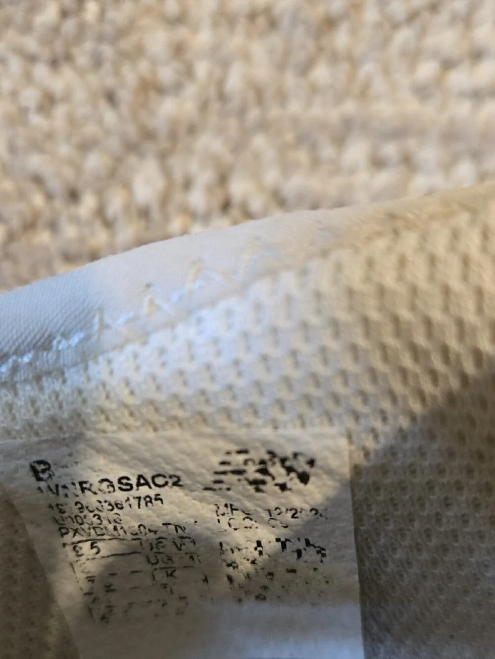New Balance Off White Knit Lace-Up/slip In Sneakers
